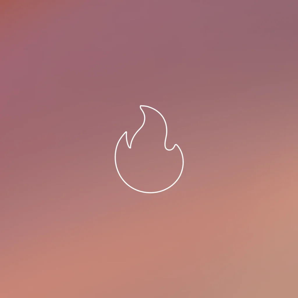 disaster recovery FG with central flame symbol